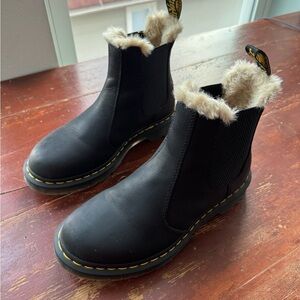 Dr. Martens warm faux Fur-Lined Chelsea Boots